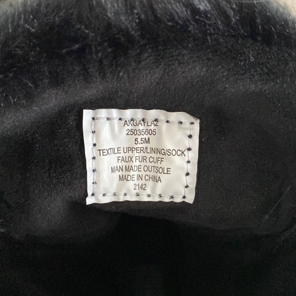Anne Klein Sport Woman’s Gayla Mid - Calf Snow Boots Size 5.5 M. Lace up - Picture 3 of 7